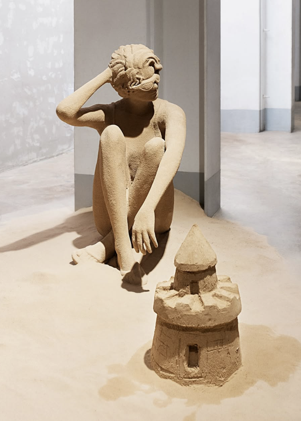 모래 오브제 제작 2